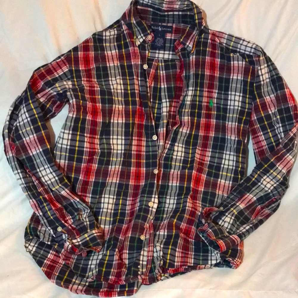 Ralph Lauren button down polo shirt boys L